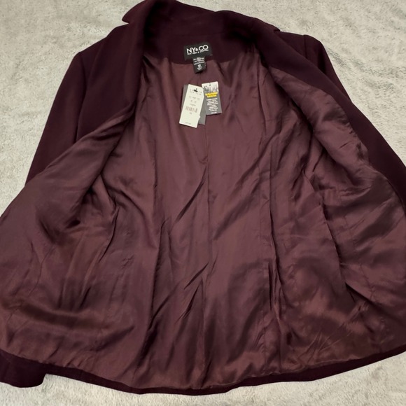 New York & Company Burgundy Blazer - Picture 7 of 12